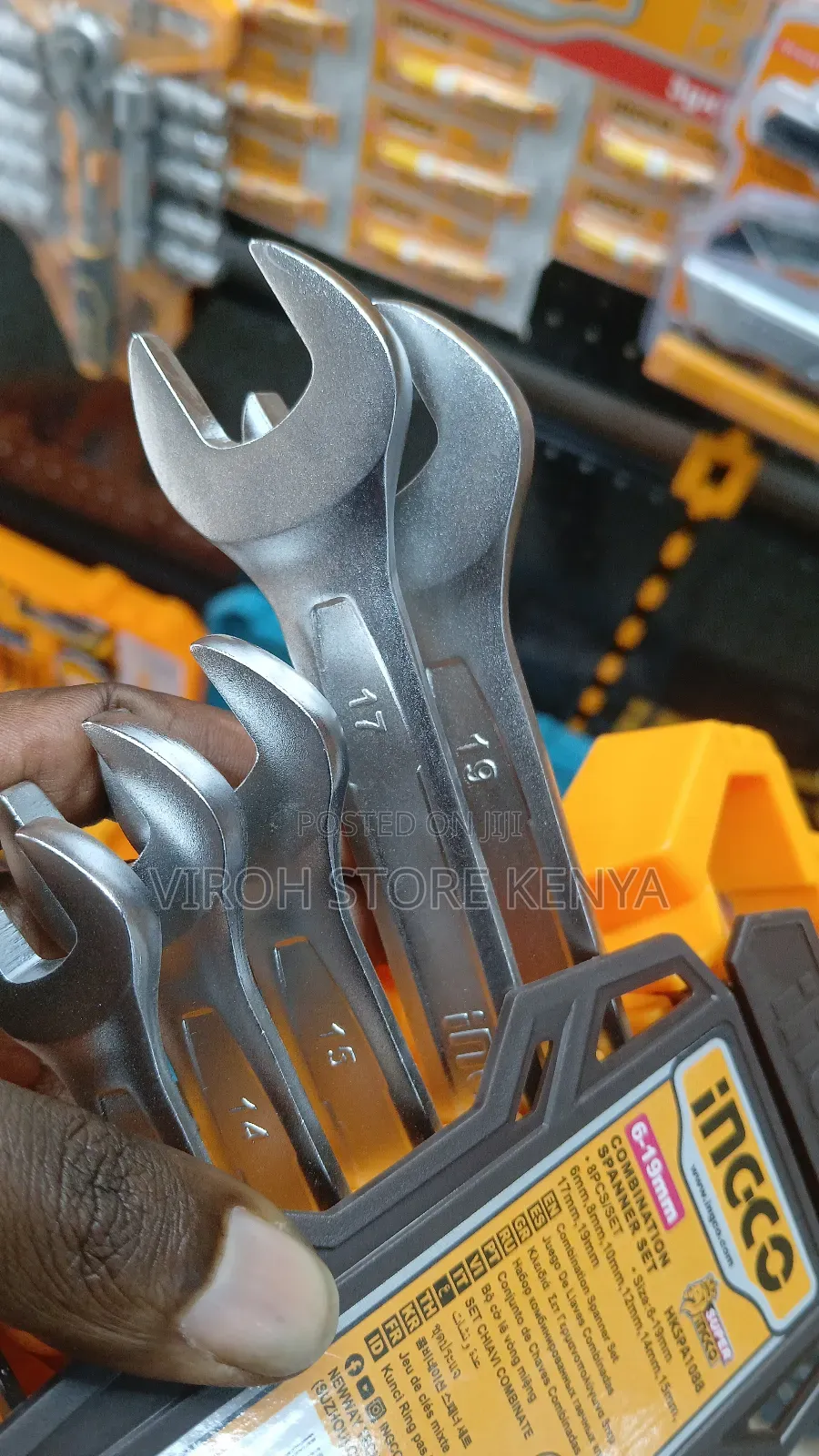 INGCO Combination Spanner Set Ring and Open Ended
