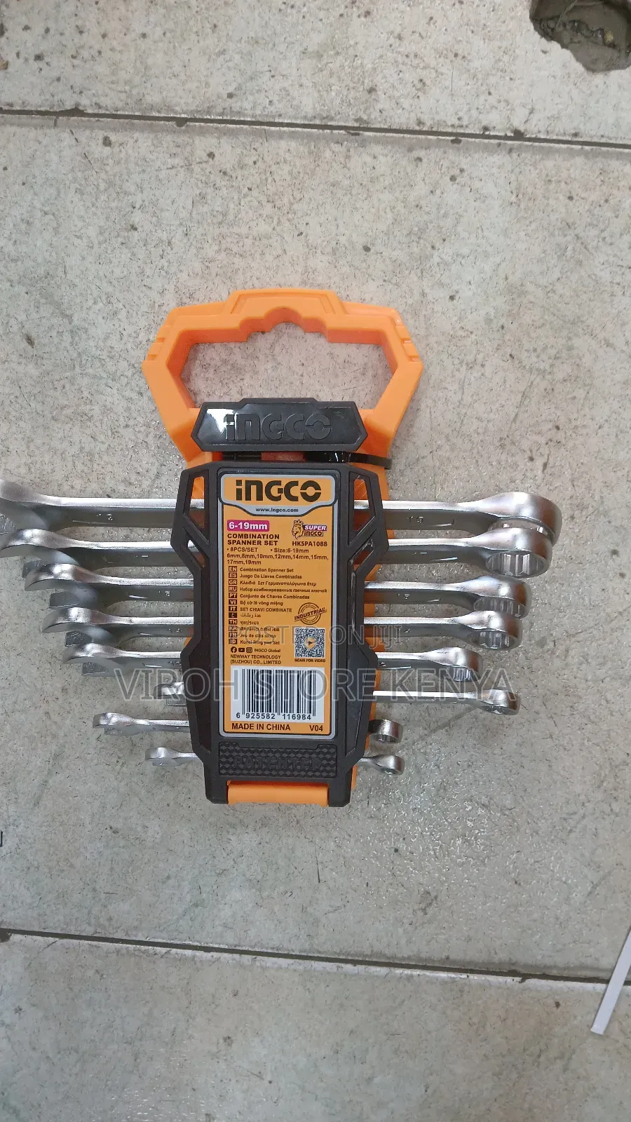INGCO Combination Spanner Set Ring and Open Ended