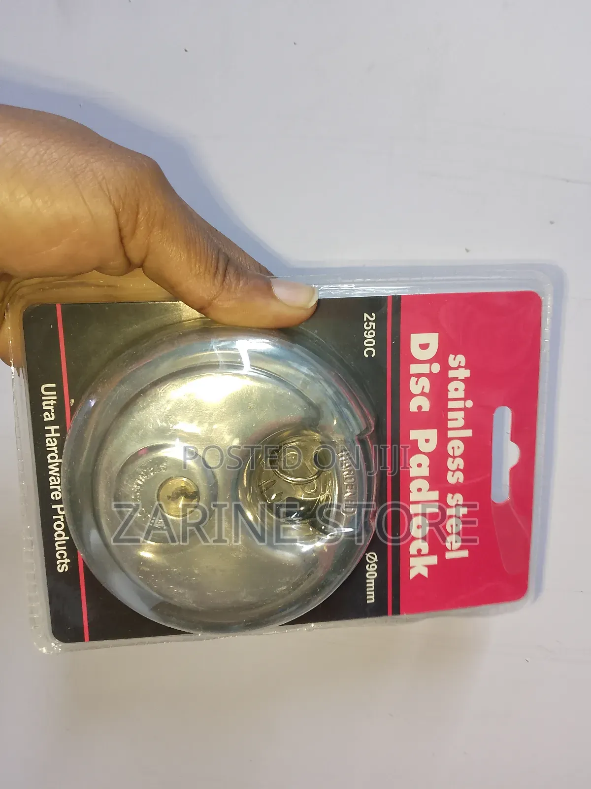 90mm Water Resistant Disc Padlock Made of Hardened Steel