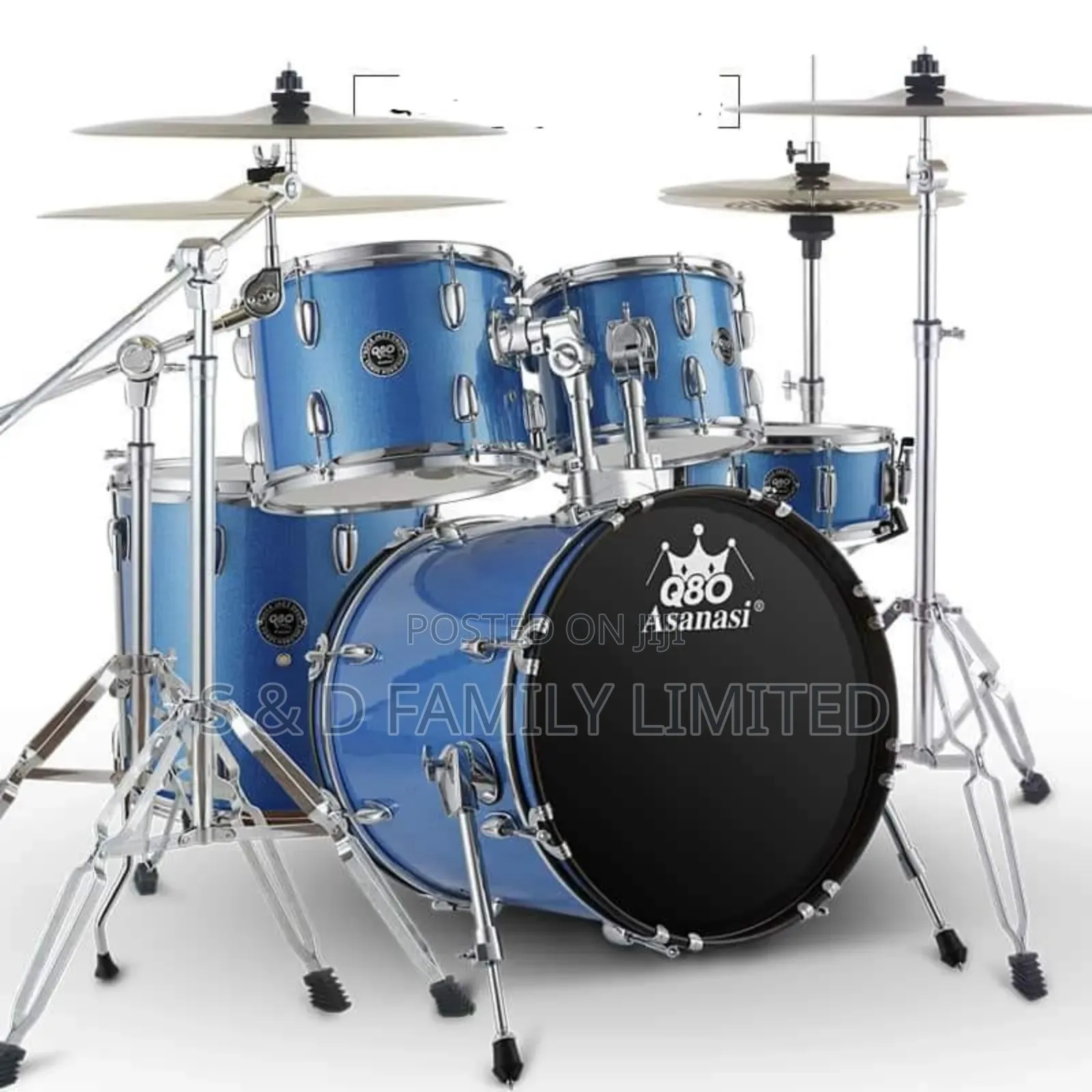 Asanasi Acoustic Drum Set 4 Cymbals