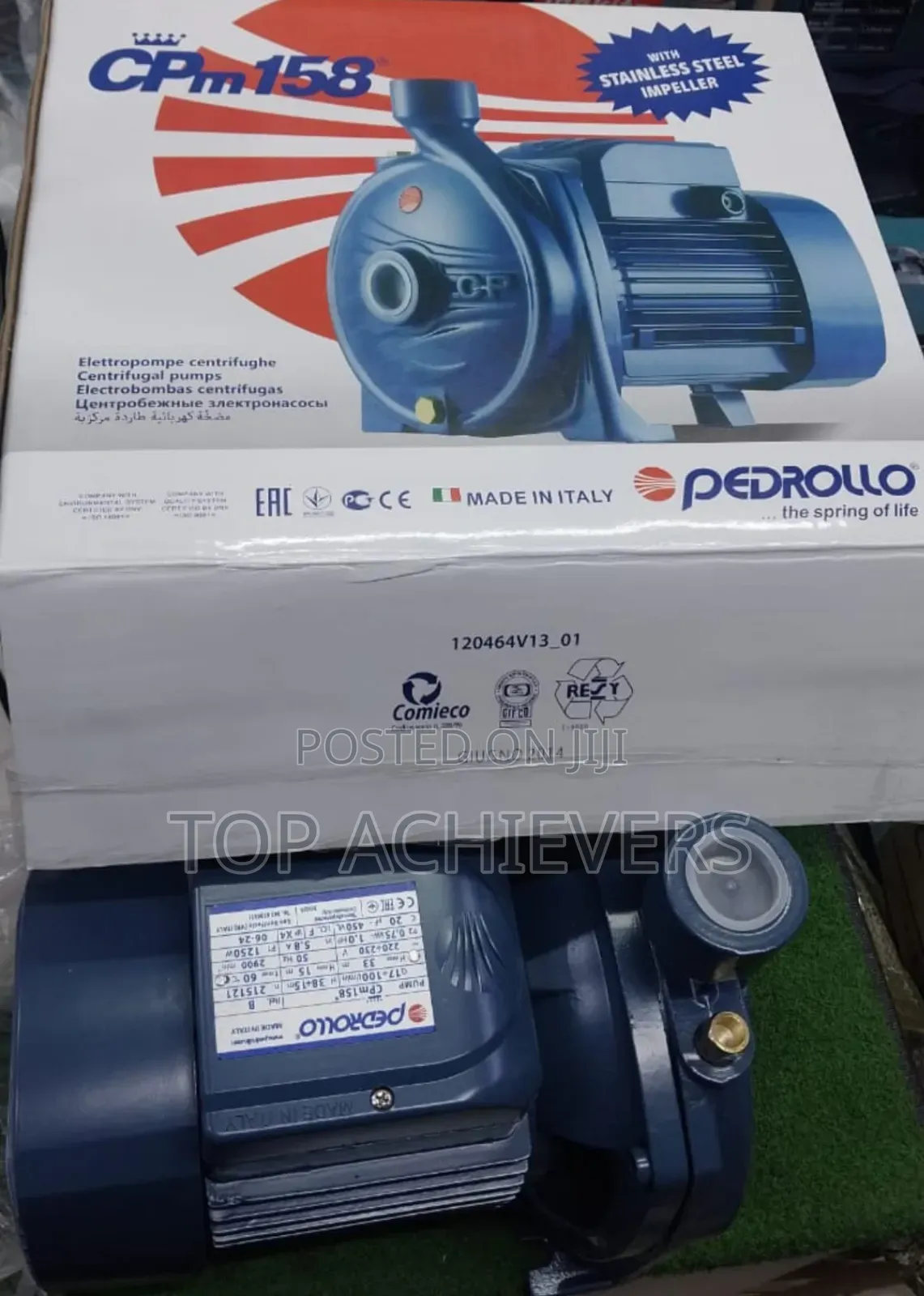Quality 1hp Pedrollo Water Pump