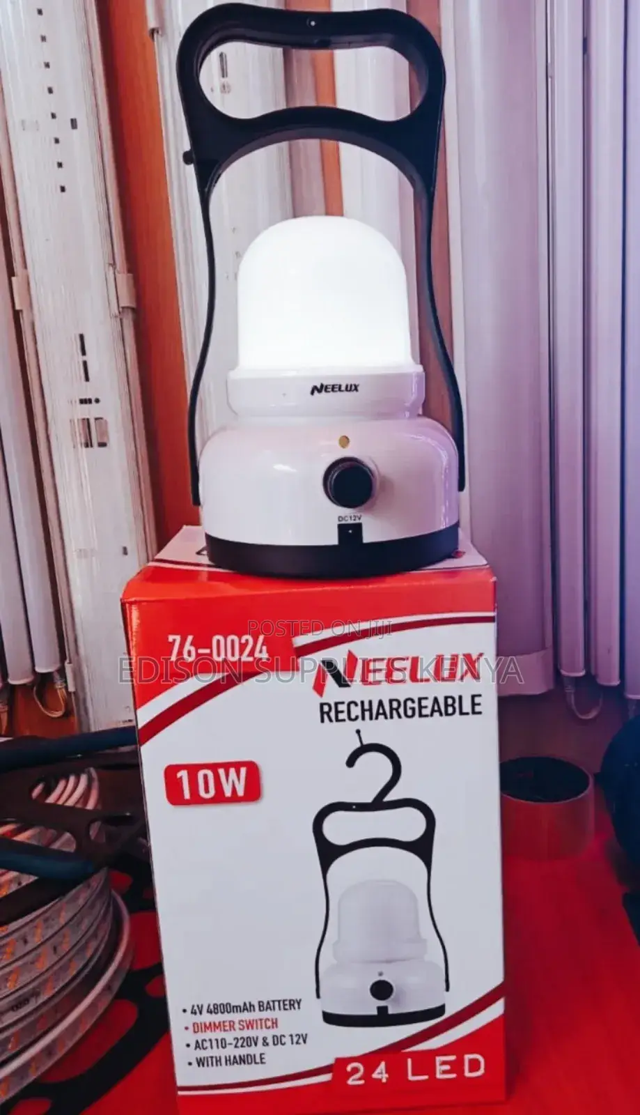 Neelux Rechargeable Lamp Emergency Light 4800mah Battery