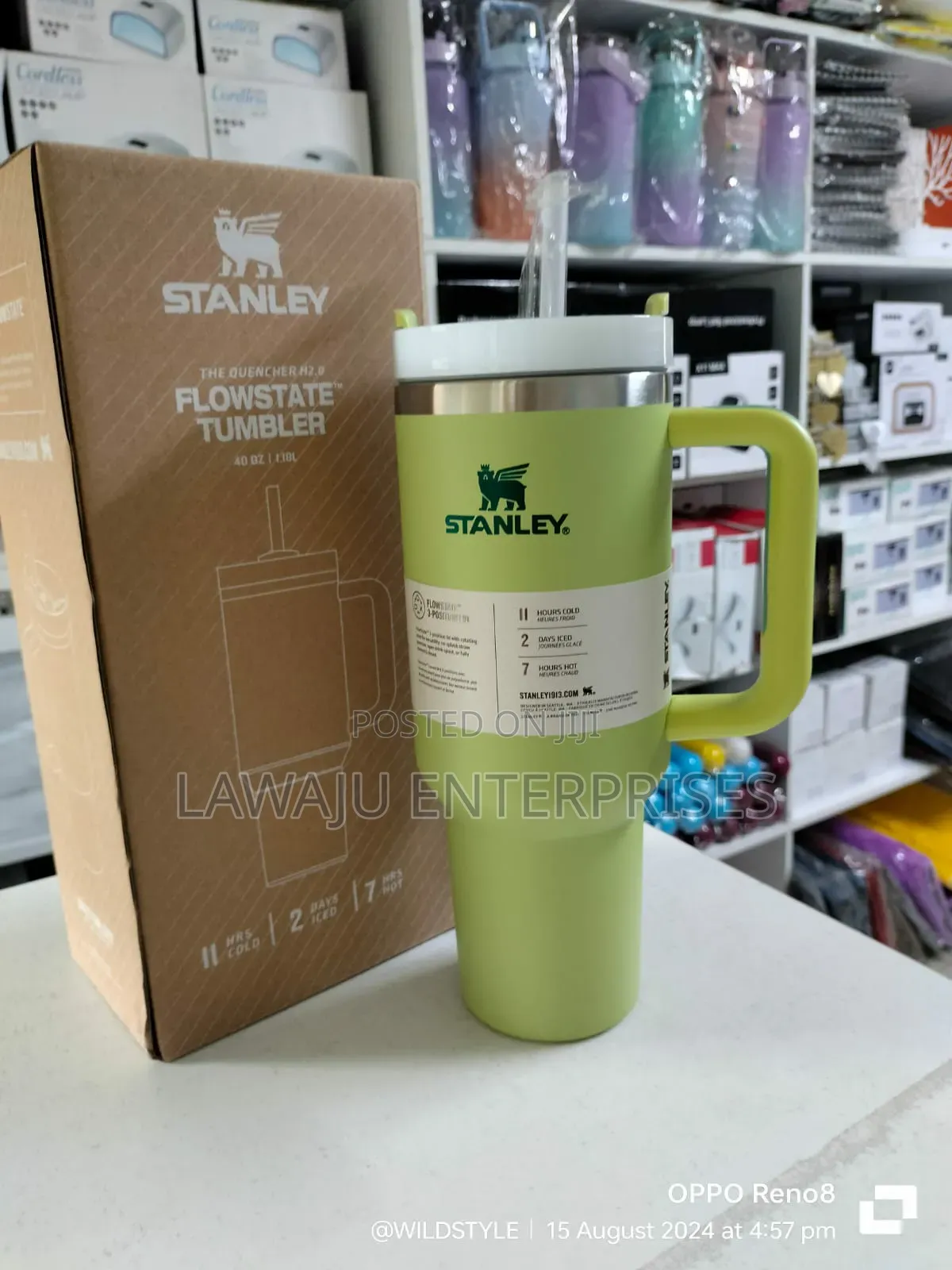 Green Vacuum Insulated Stanley Cup