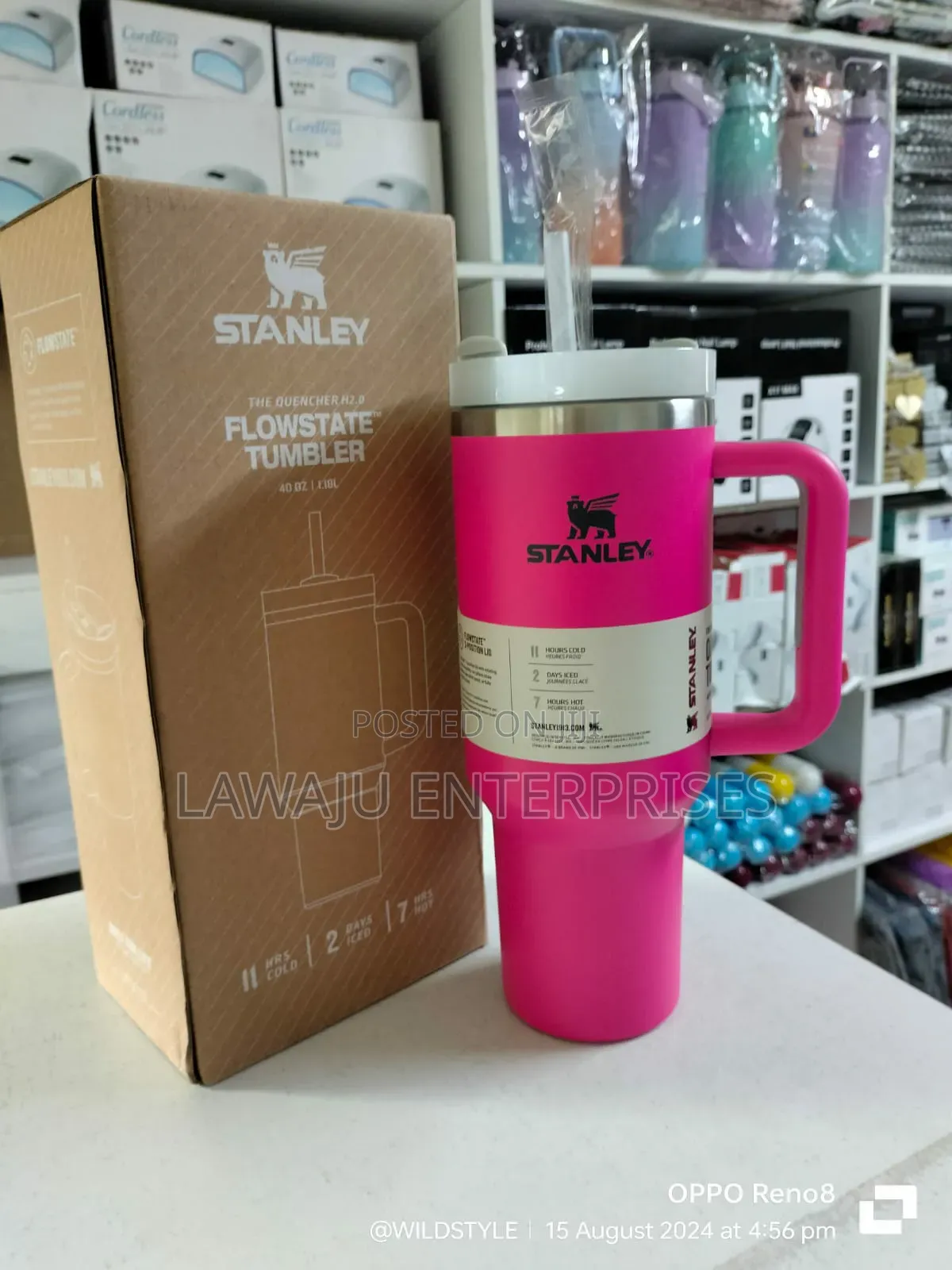 Hotpink Vacuum Insulated Stanley Cup