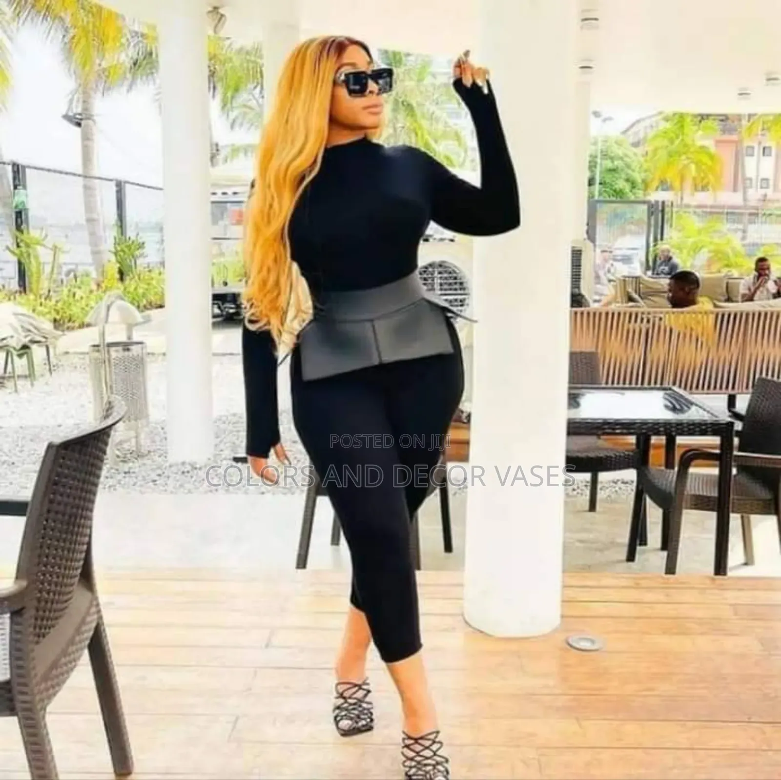 Black Skirt Belt in Stock
