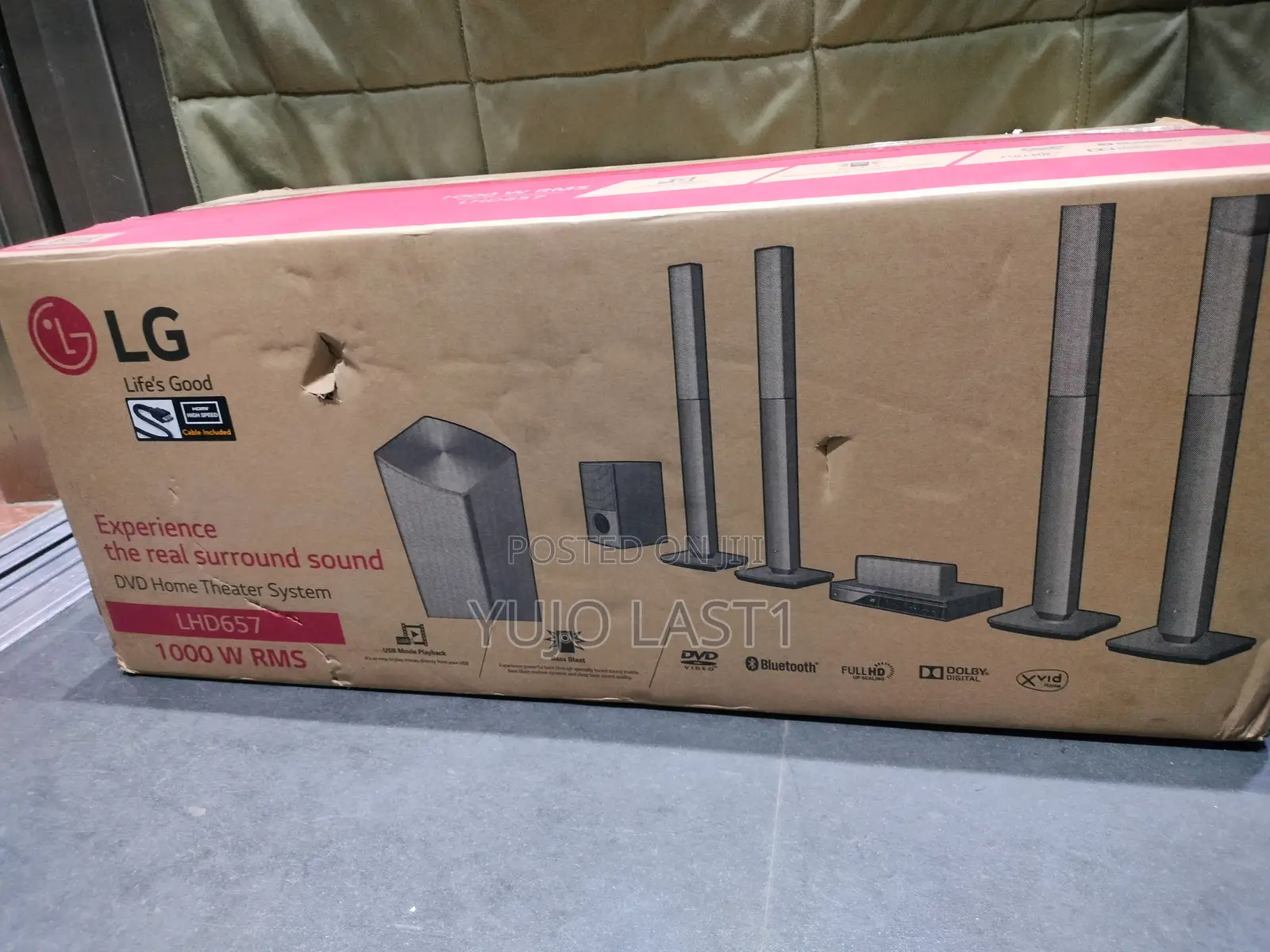 Lg (Lhd657) 5.1ch 1000w Tall Boy Home Theatre With Bluetooth