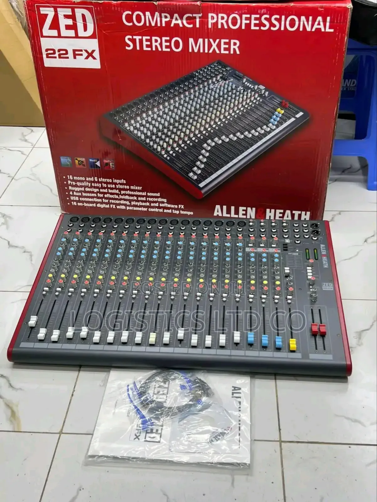 Allen Heath ZED-22FX 22-Channel Mixer With USB