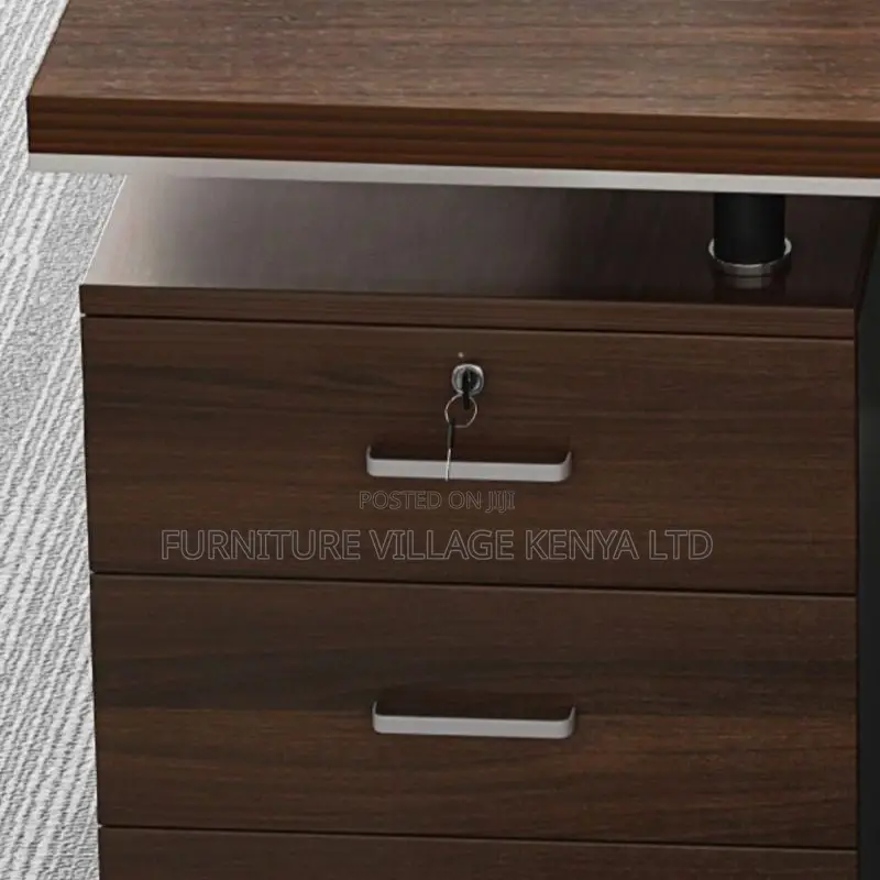 Office Table, Work Desk Side Storage Locking Drawer CPU