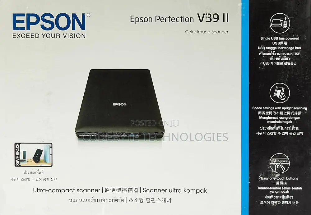 Epson Perfection V39II Photo and Document Scanner`