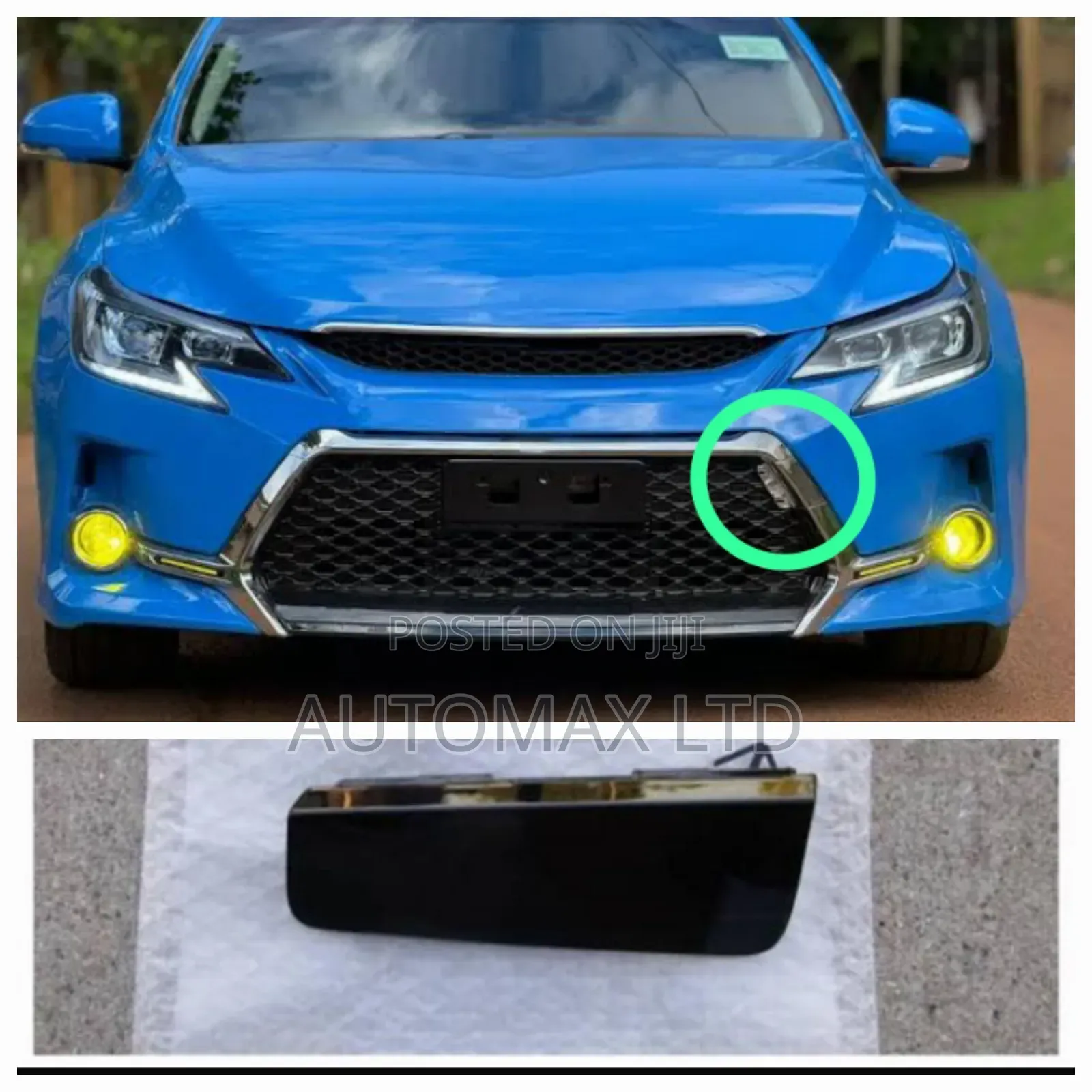 Towing Cap Cover With Chrome Finish. For Toyota Mark X GS
