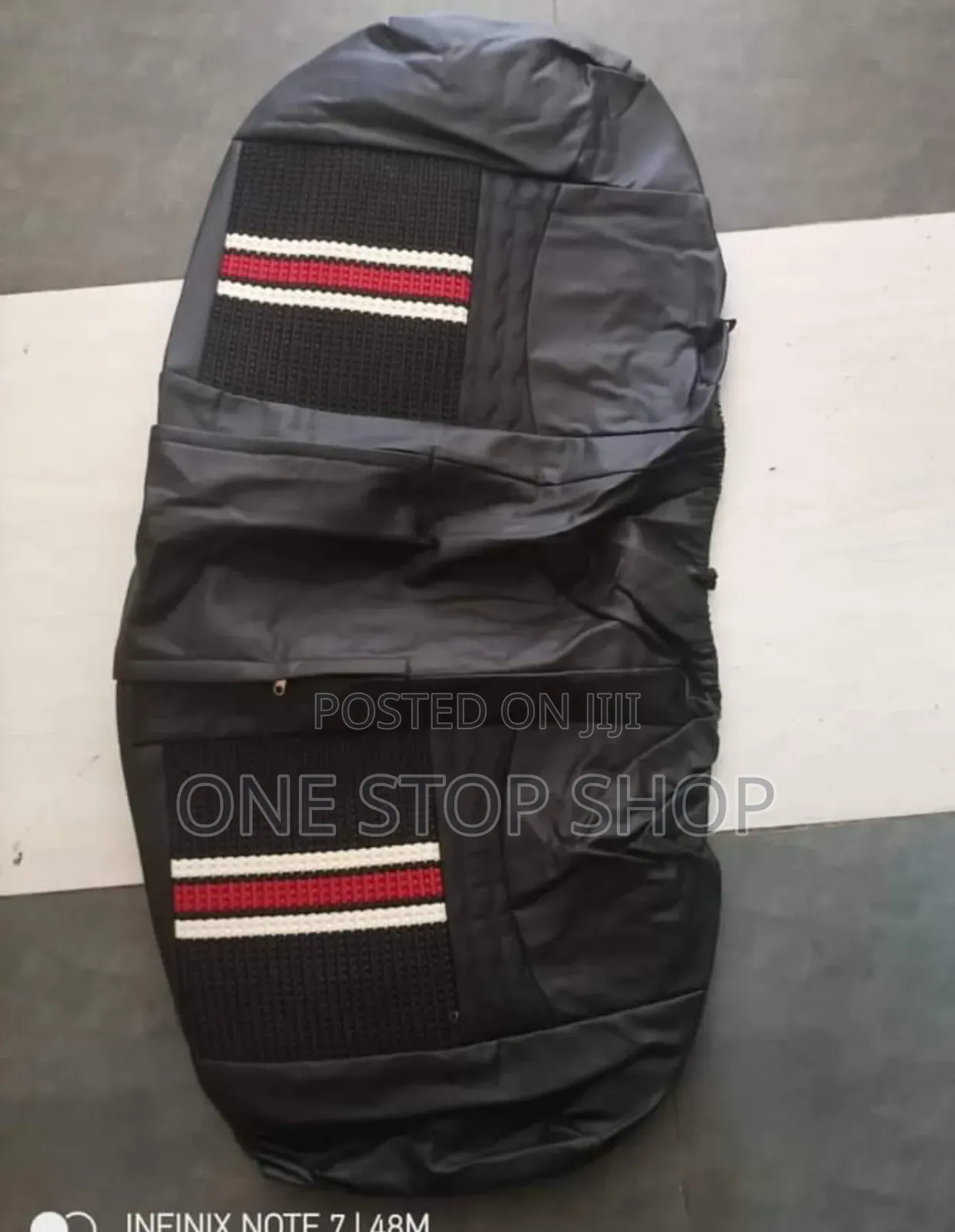Black Leather Seat Cushions Top Covers for 5 Seater Vehicles