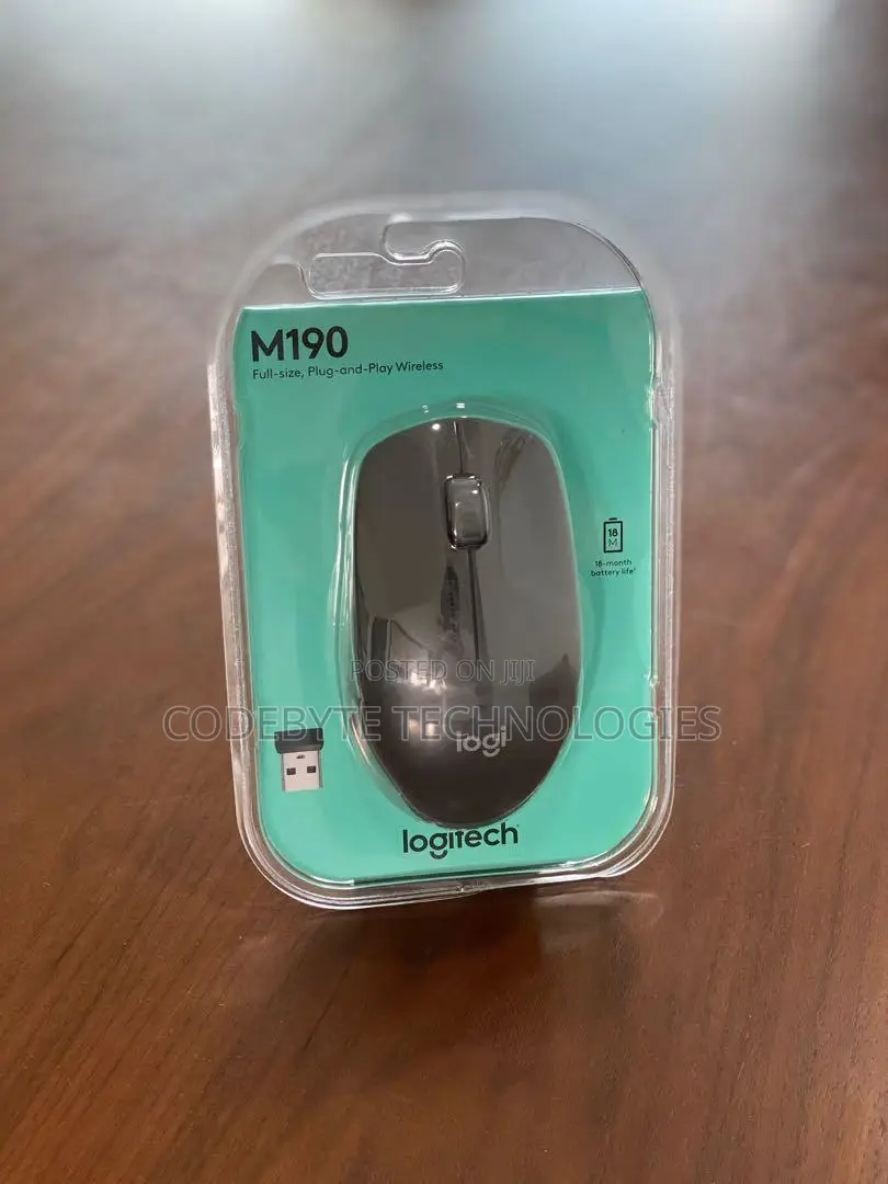 Logitech M190 Blue Wireless Mouse`