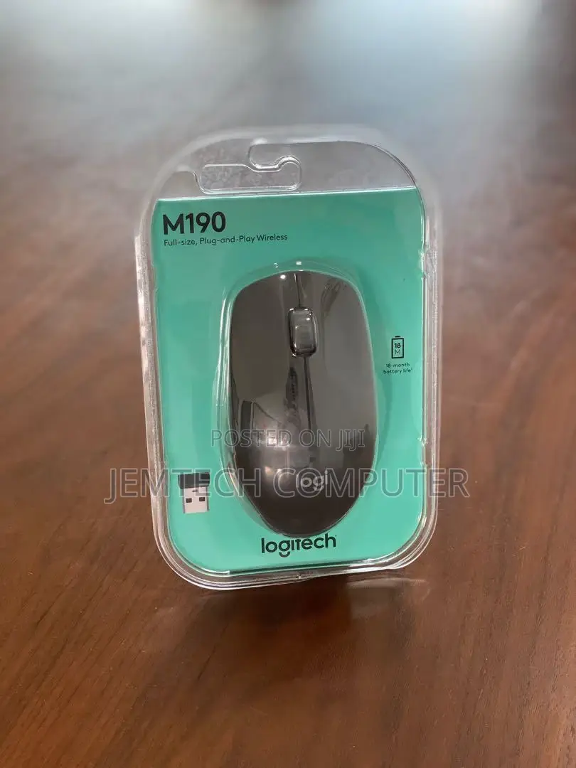 Logitech M190 Blue Wireless Mouse`
