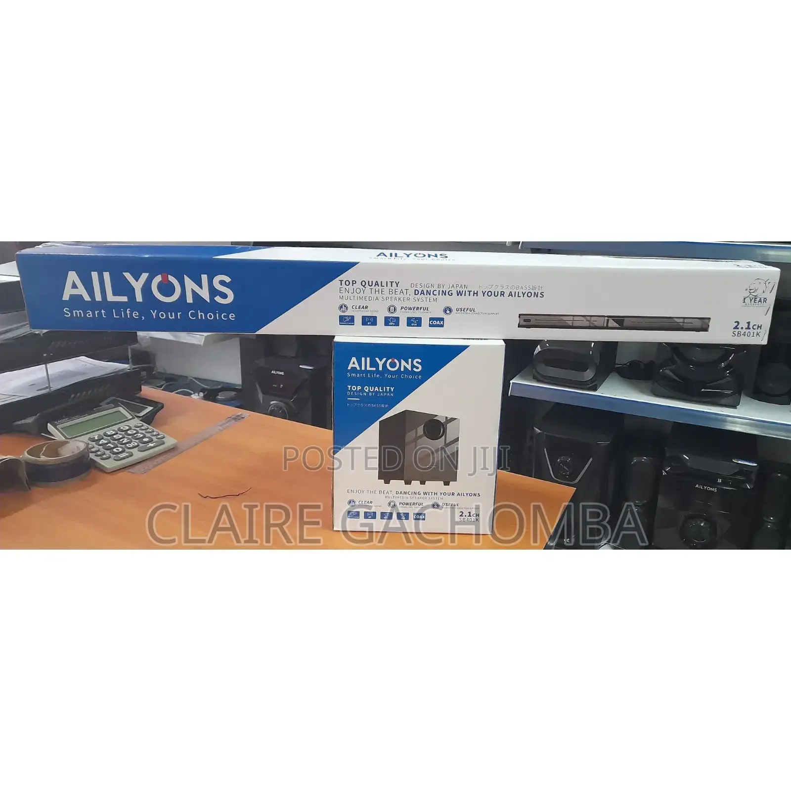 2.1ch Ailyons Soundbar Multimedia Speaker System