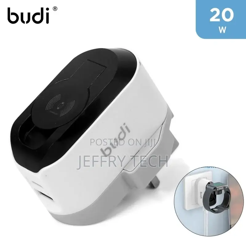 Budi 20W 3 in 1 Charger With Smart Watch Charger