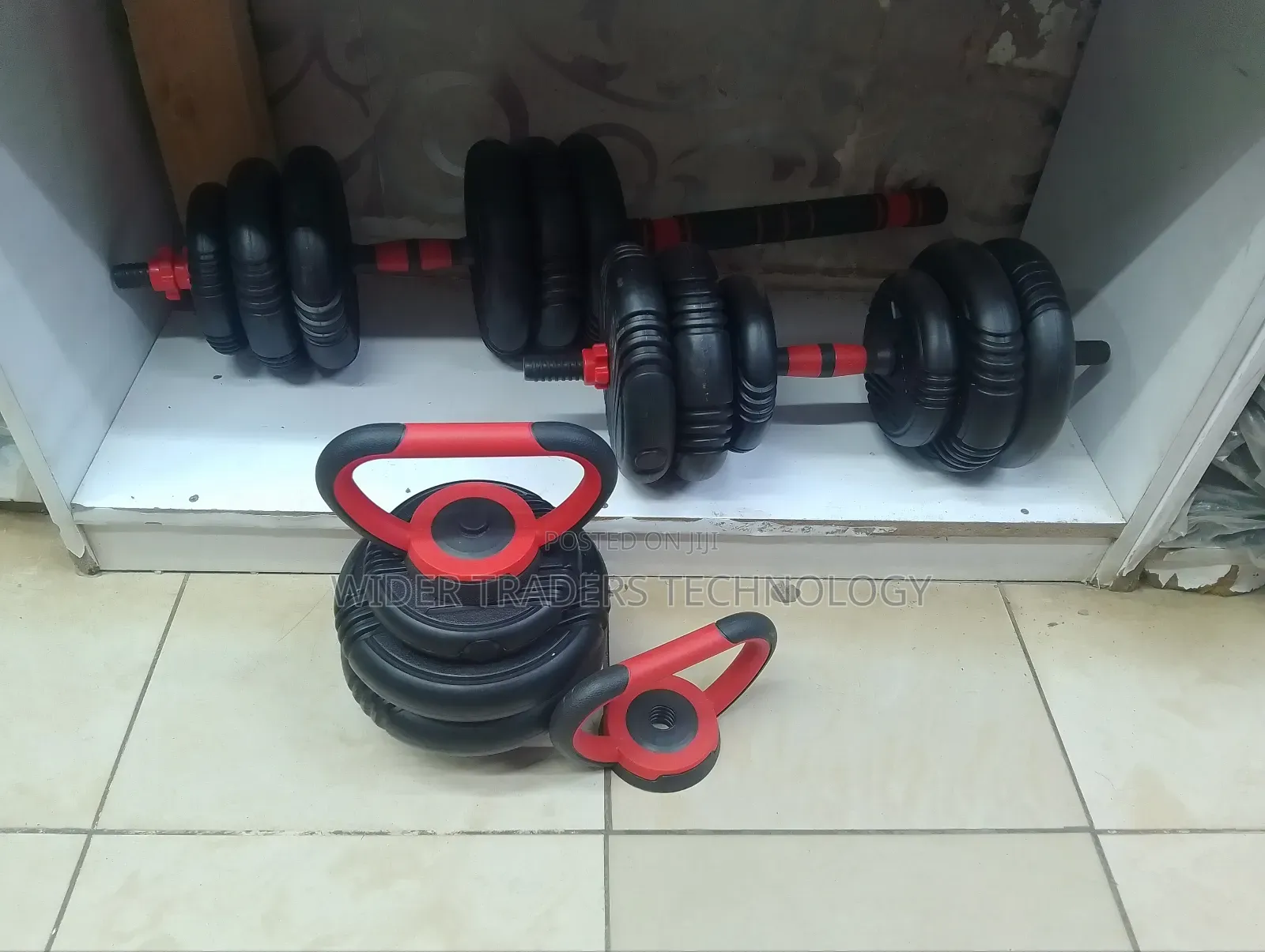 Dumbell Barbell Kettlebell Adjustable Weight Set - 40kgs
