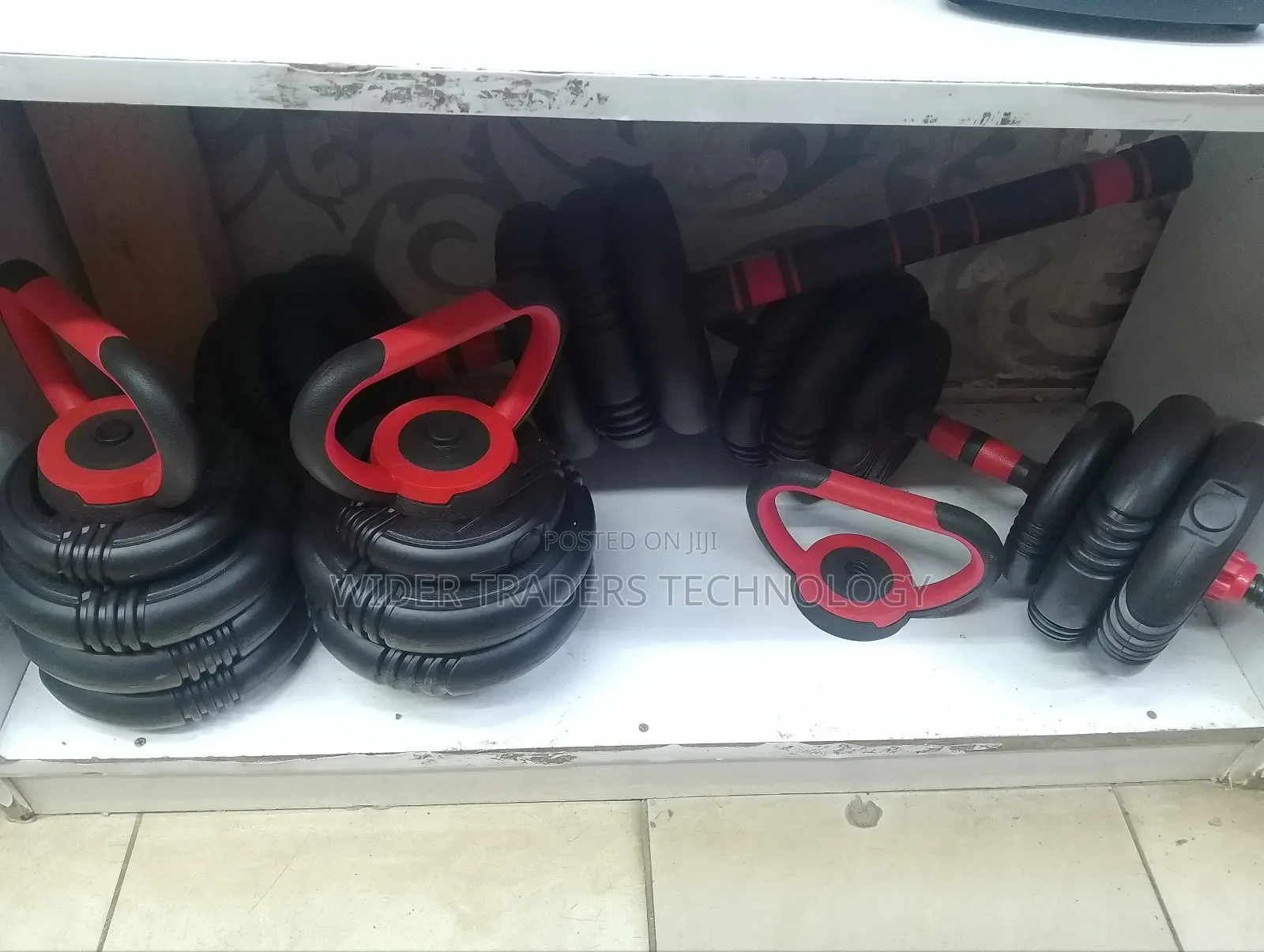 Dumbell Barbell Kettlebell Adjustable Weight Set - 40kgs