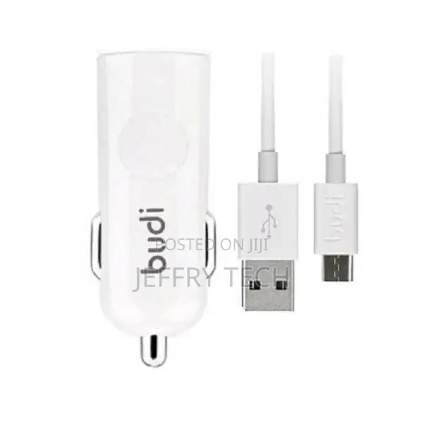 Budi Single Port Car Charger - 1.2M , Ultra-Compact , LED