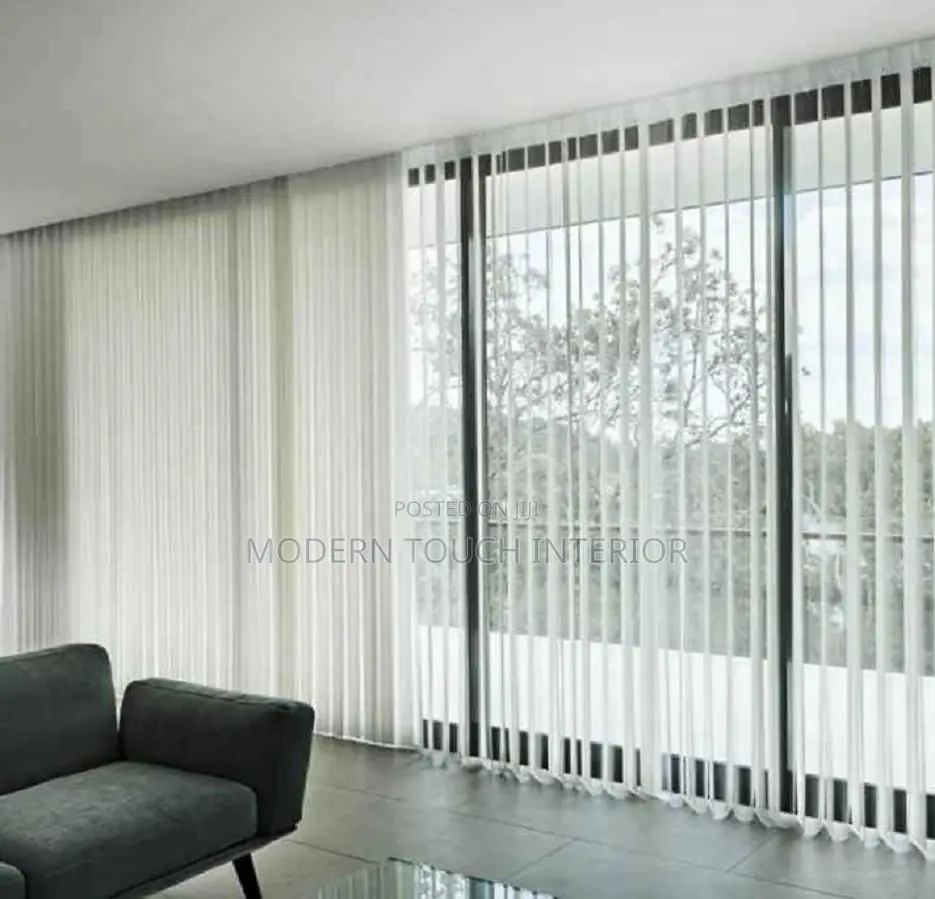 White Vertical Window Blinds