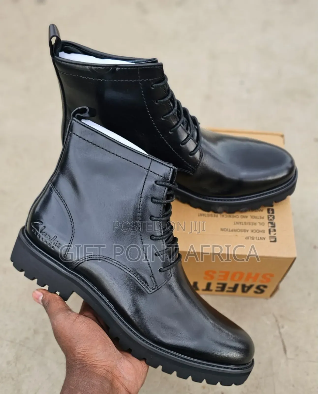 Clarks Leather Official Boots for Men