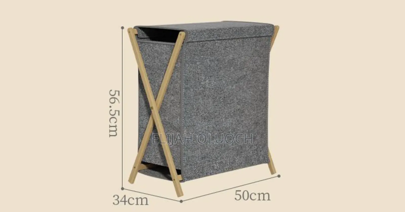*Foldable Laundry Hamper With Cover Lid