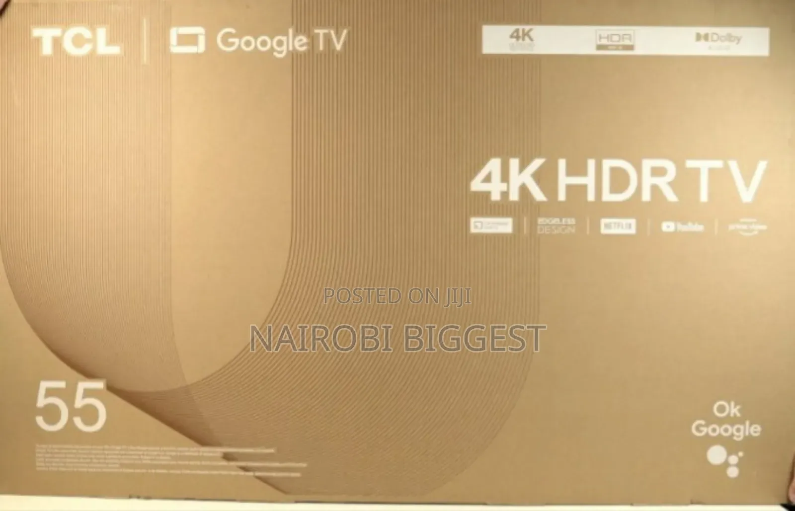 Tcl 55" Google 4k Frameless Television