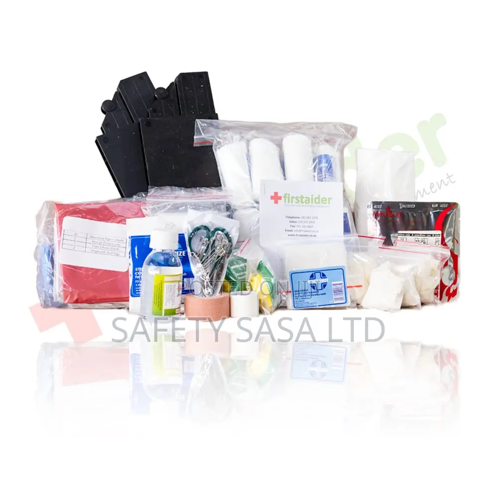 First Aid Kit in Metal Lockable Box White