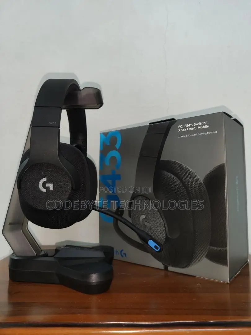Logitech G433 7.1 Surround Gaming Headset Triple Black