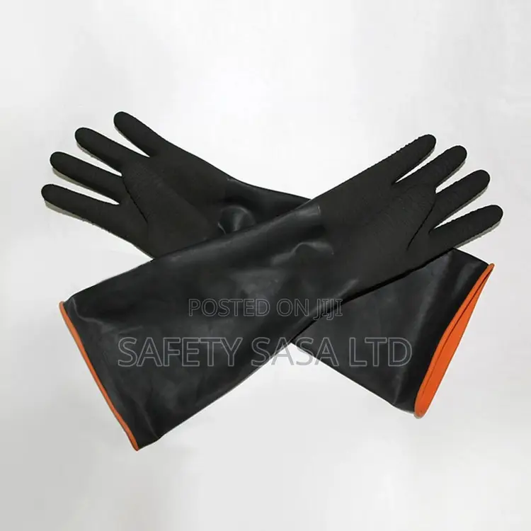 Rubber Gloves 14" 200g With Grip