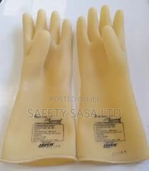 Electrical Insulated Rubber Gloves 11000 Volts