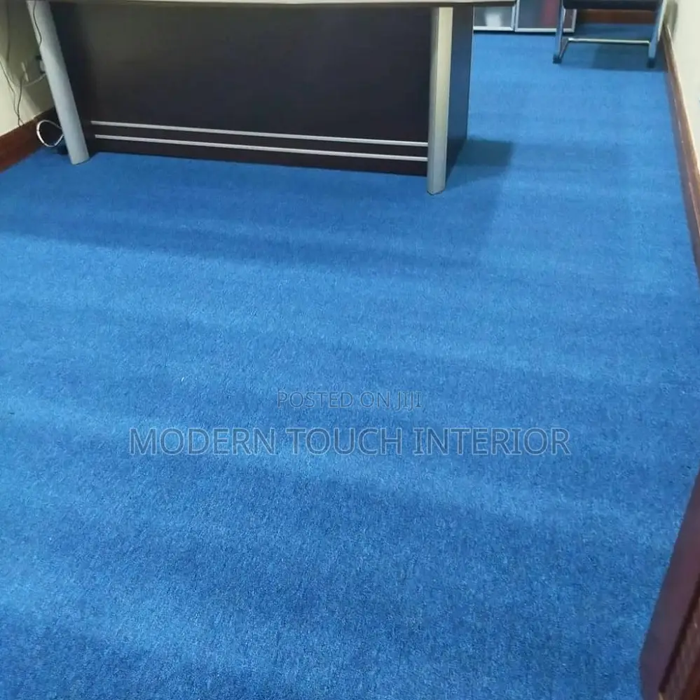Quality Blue Wall to Wall Delta Carpet