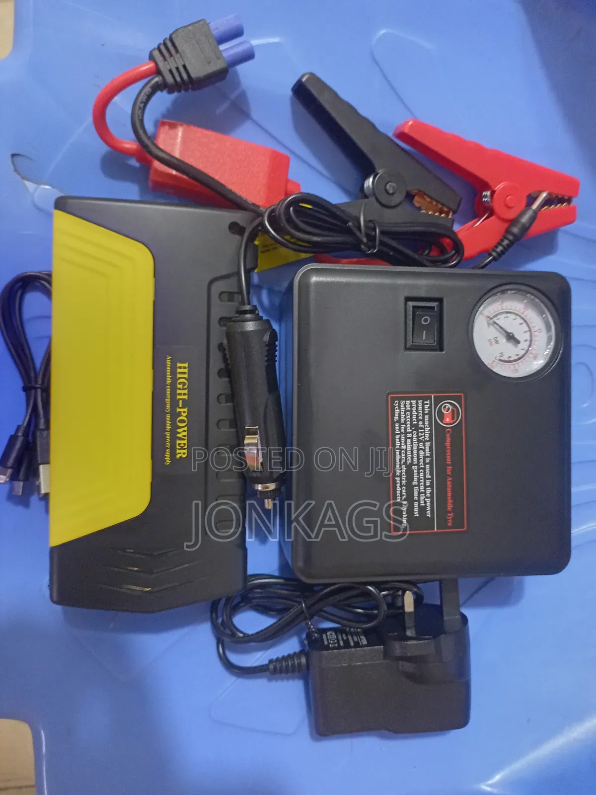 Car Jump Starter Power Plus Inflator Compressor