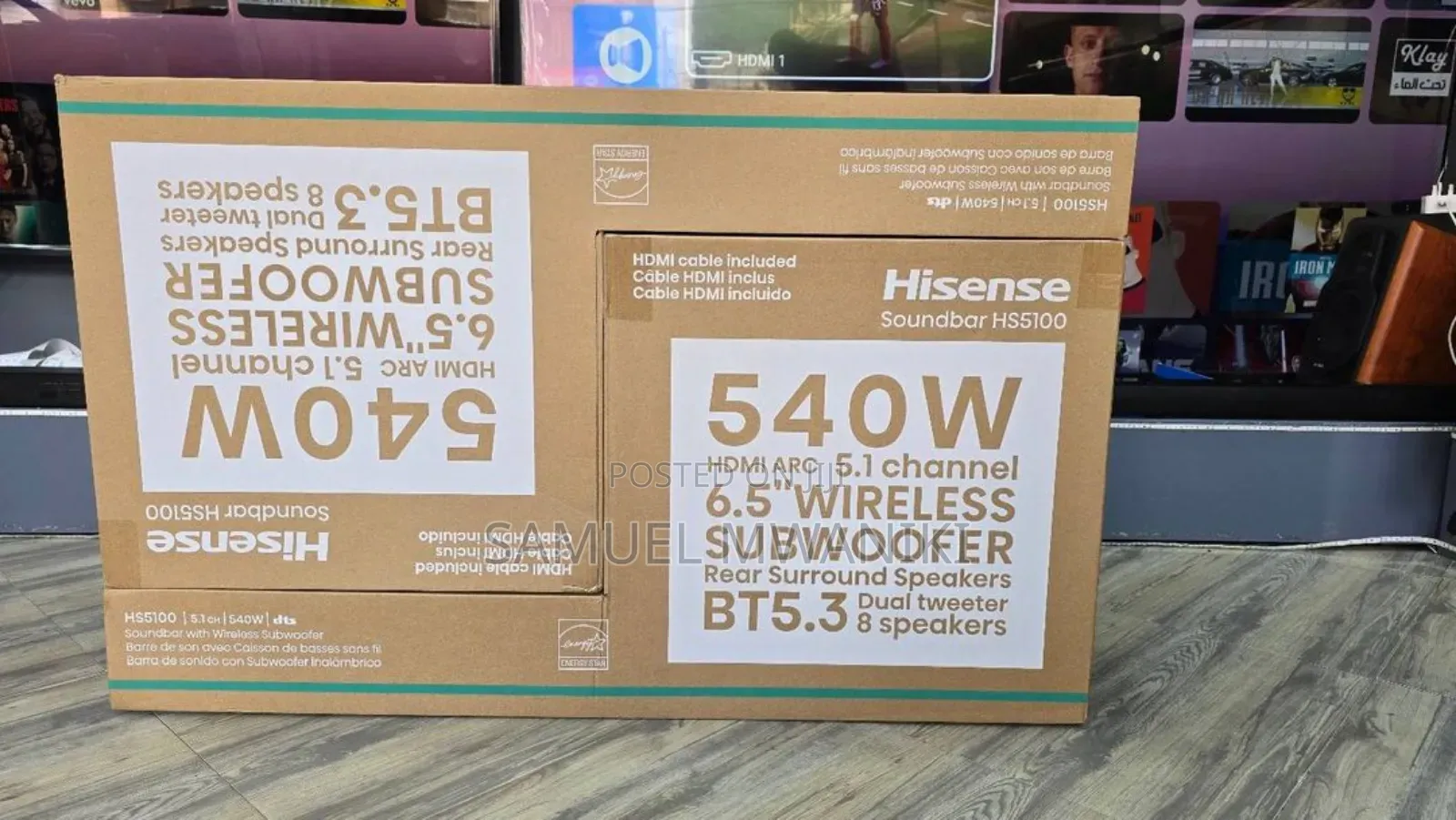 Hisense HS5100 Soundbar 5.1 Channel 540W Power