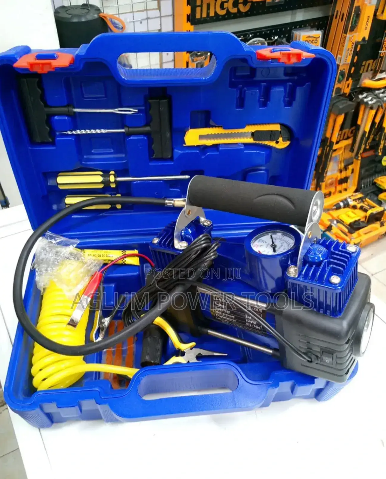 Car Air Compressor With Tool Set