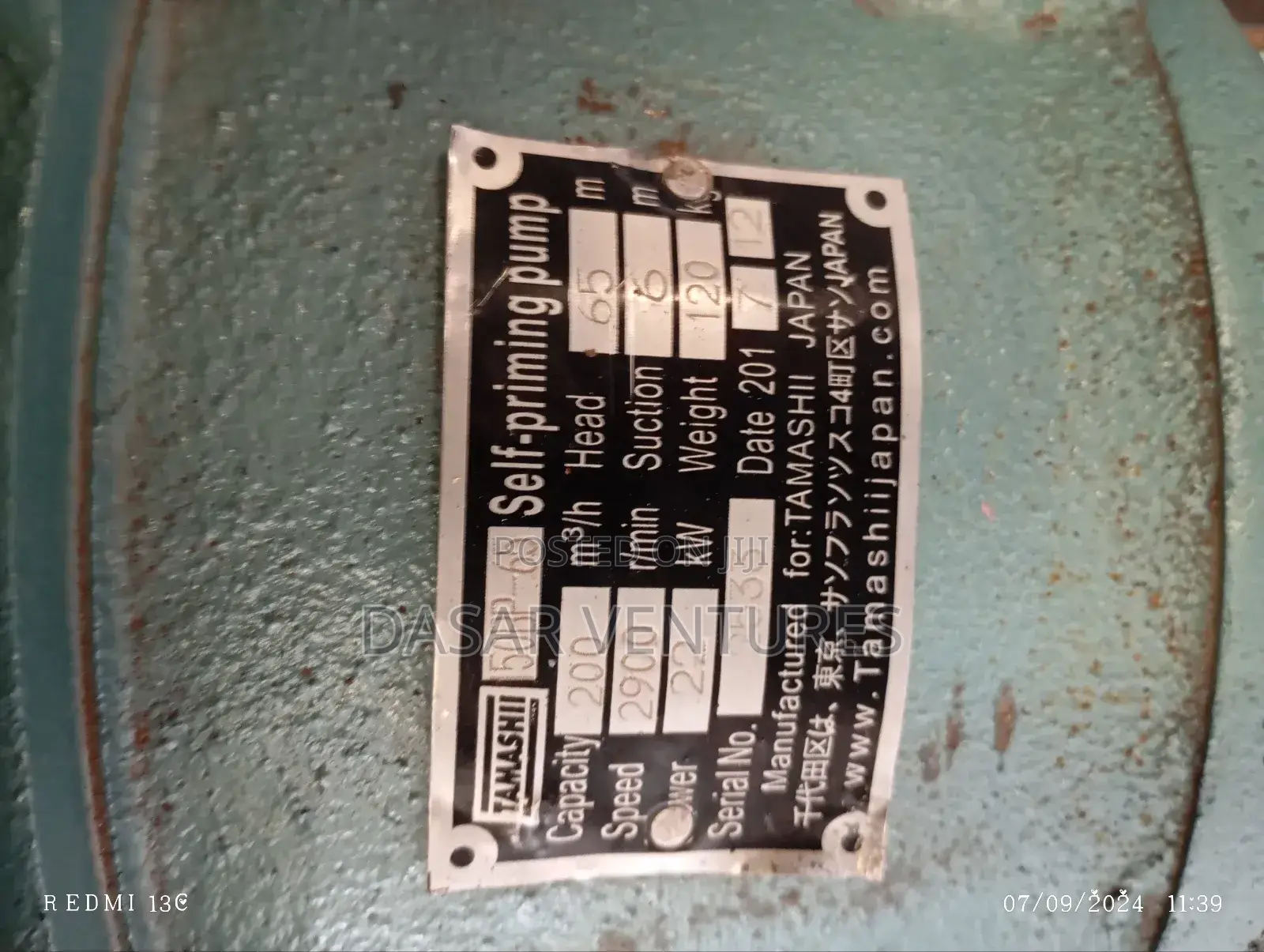 Water Pump JD 6" High Pressure