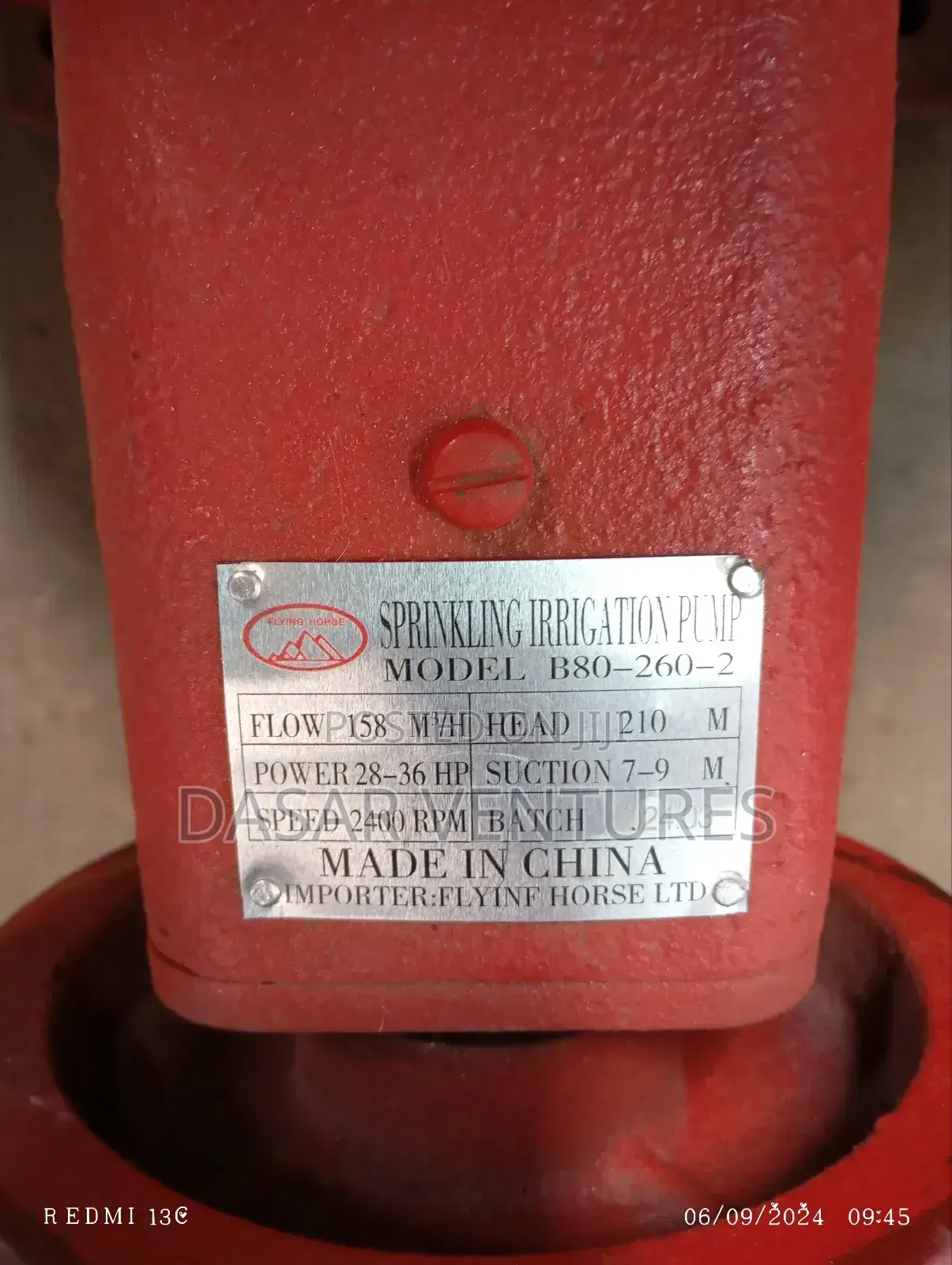 Centrifugal Bare Pump 3*3 210m Double Impeller
