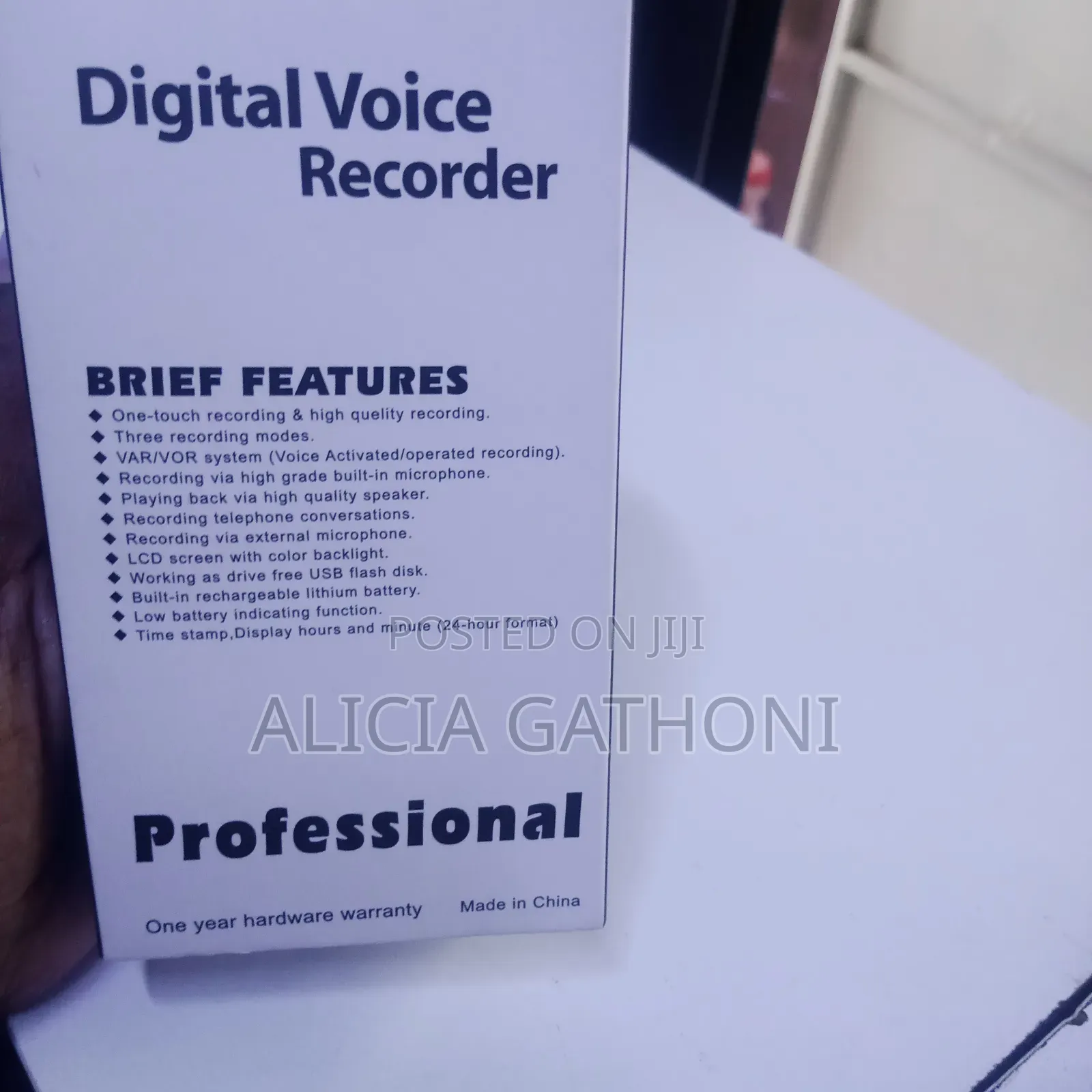 Digital Voice Recorder MP3/WMA Format
