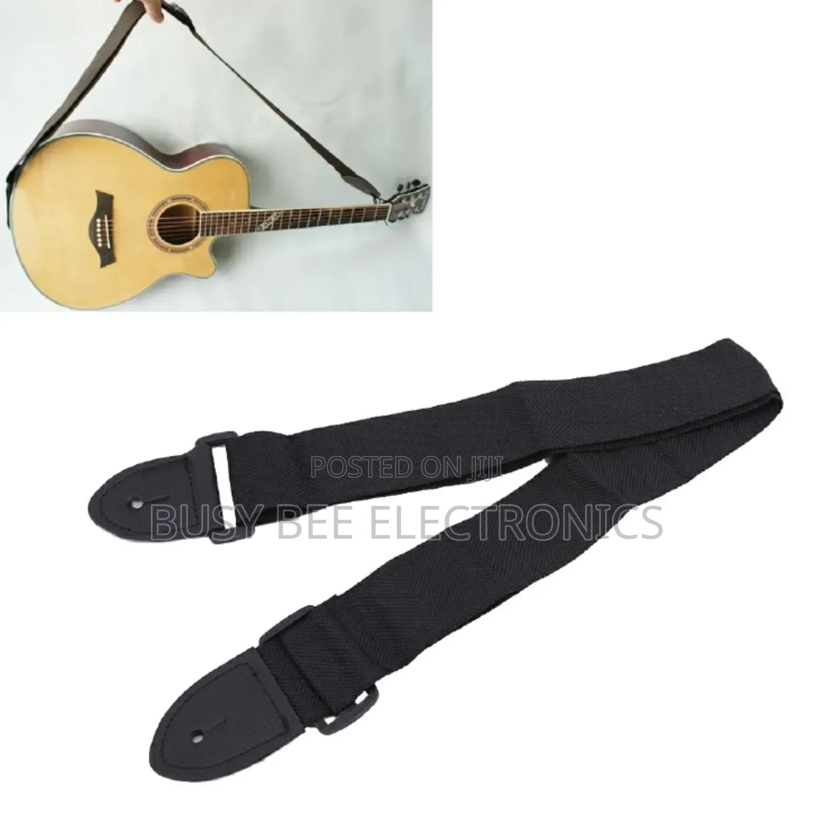 Guitar Strap Leather Head Adjustable Shoulder Strap