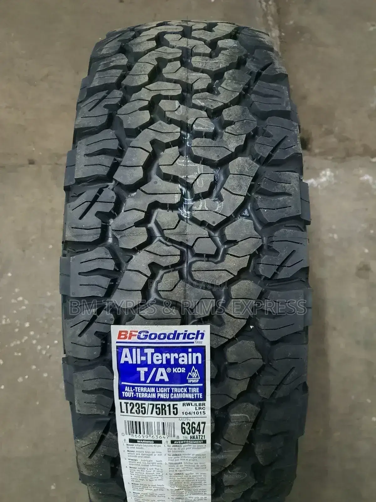 235 /75 R15 Bf Goodrich.