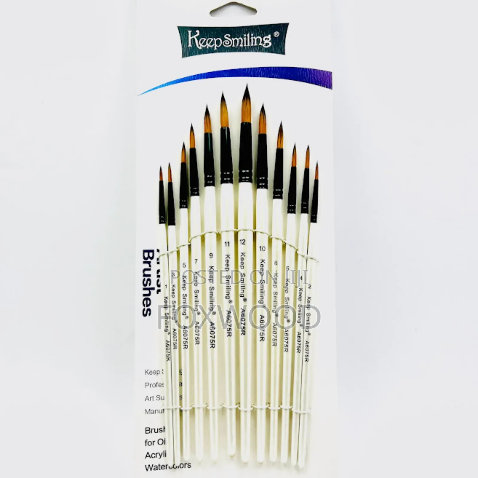 Round Artist Brush Set 12pcs