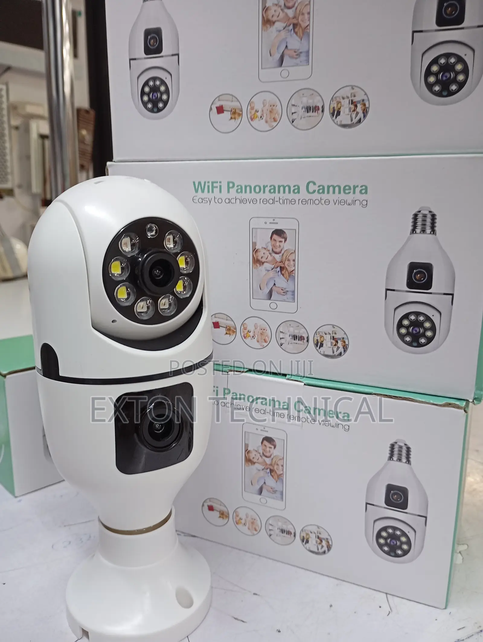 Dual Lens Wifi Bulb Camera