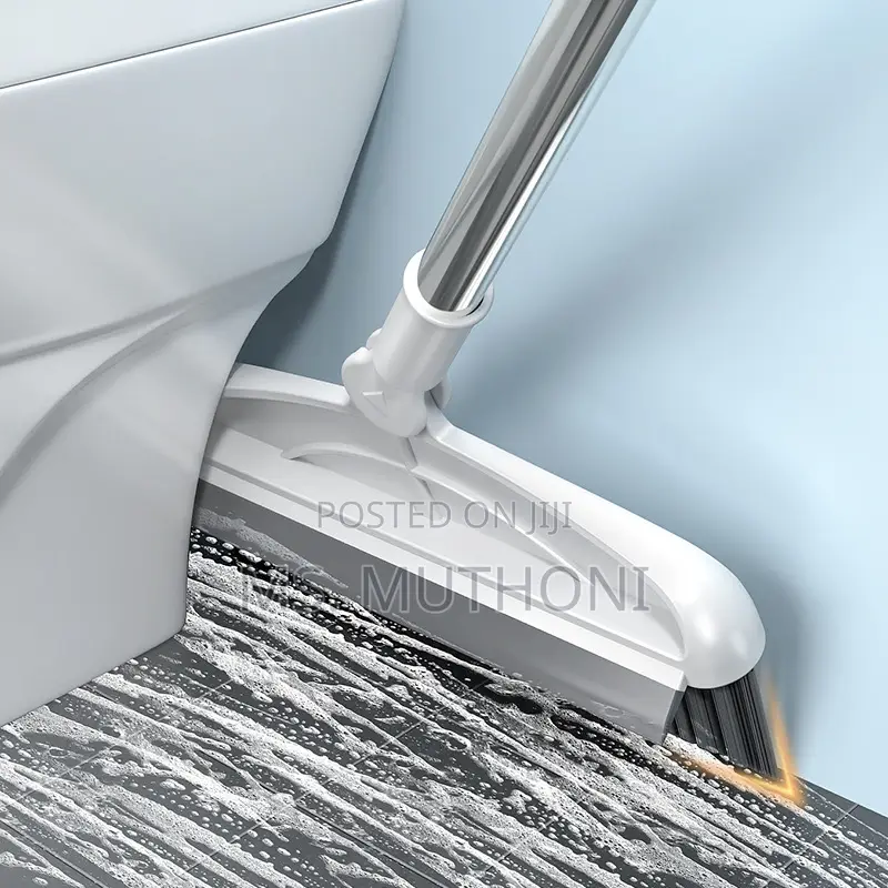 *2 in 1 Bathroom/Kitchen Floor Scrub Brush Scrape Squeegee
