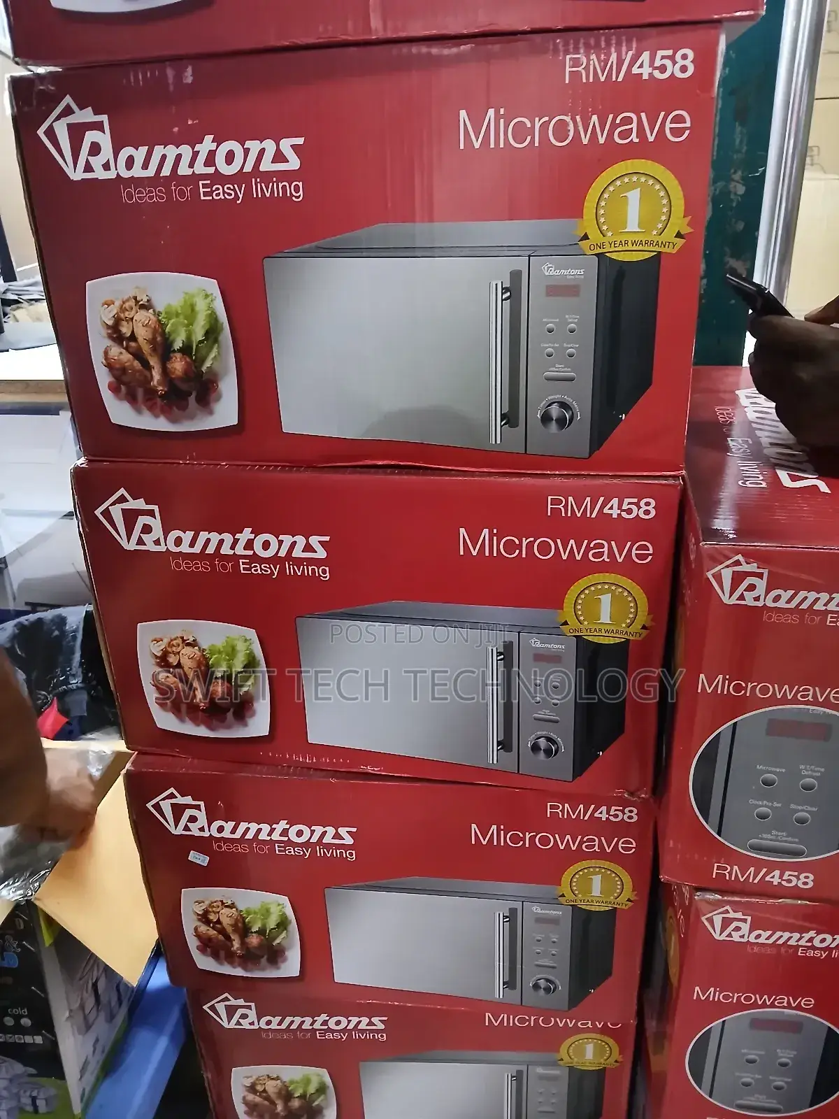Microwave Ramtoms Microwave With Defrost Settings