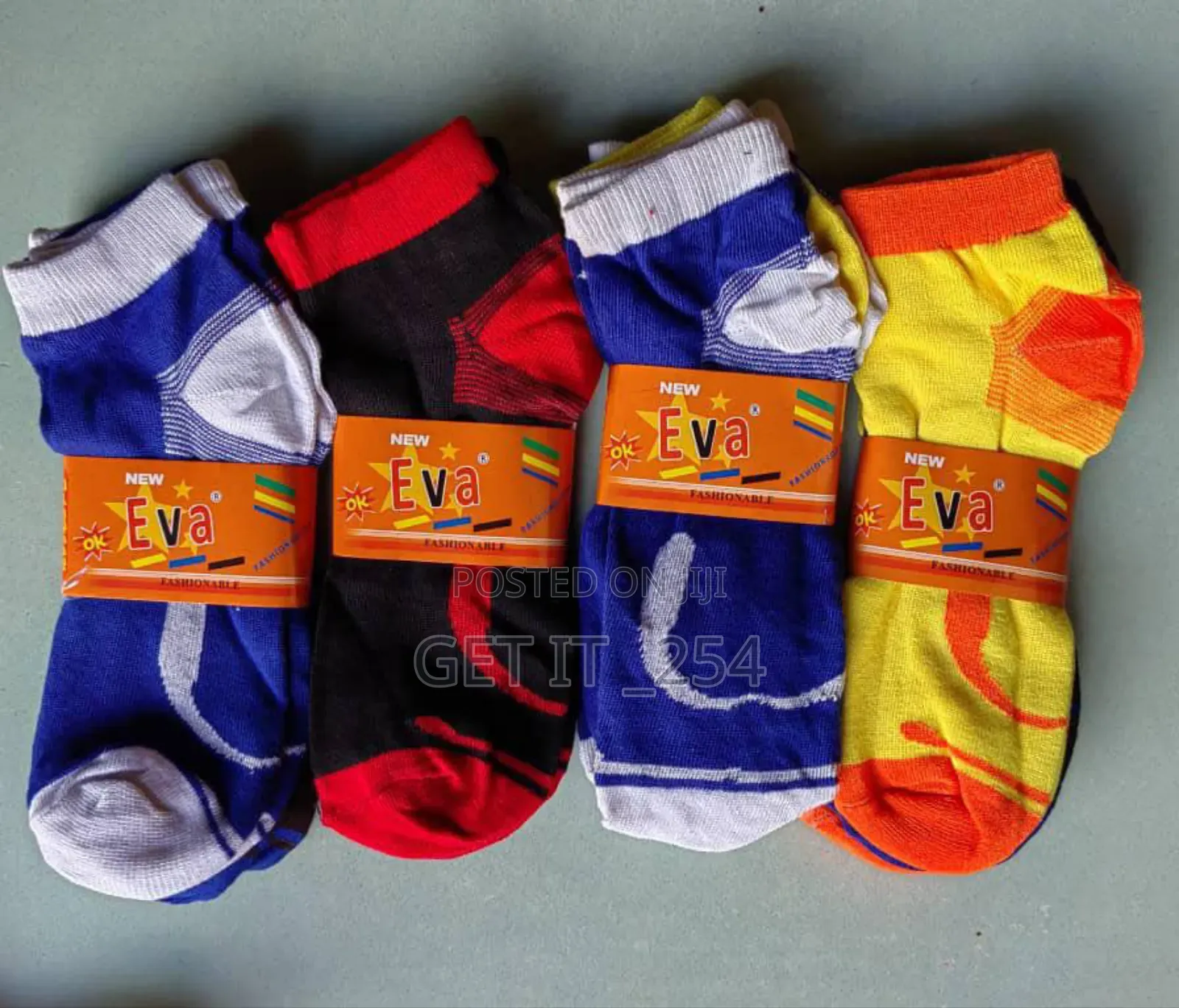 *Plain Ankle Socks 6 Pairs