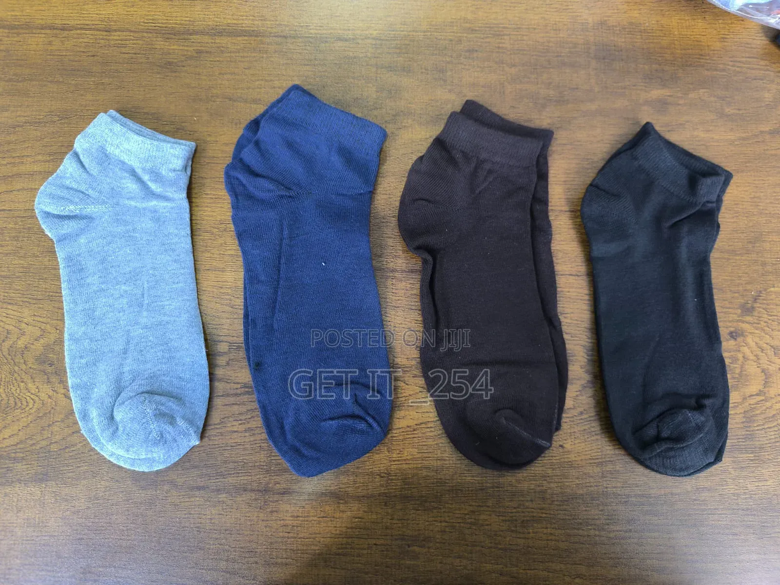 *Plain Ankle Socks 6 Pairs