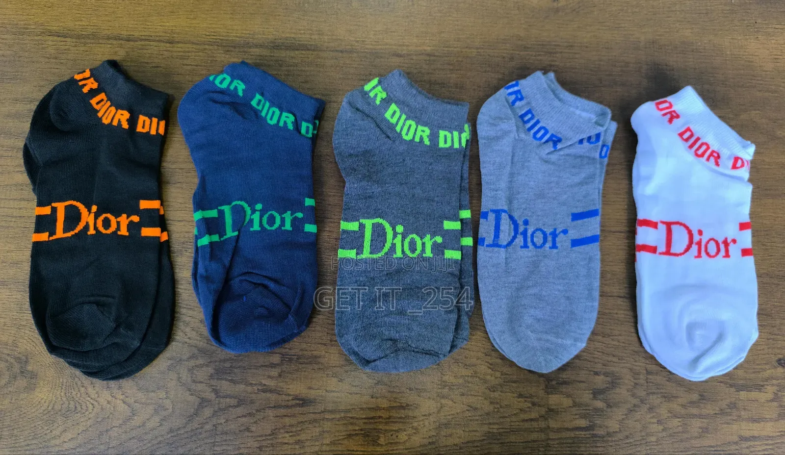 *Plain Ankle Socks 6 Pairs