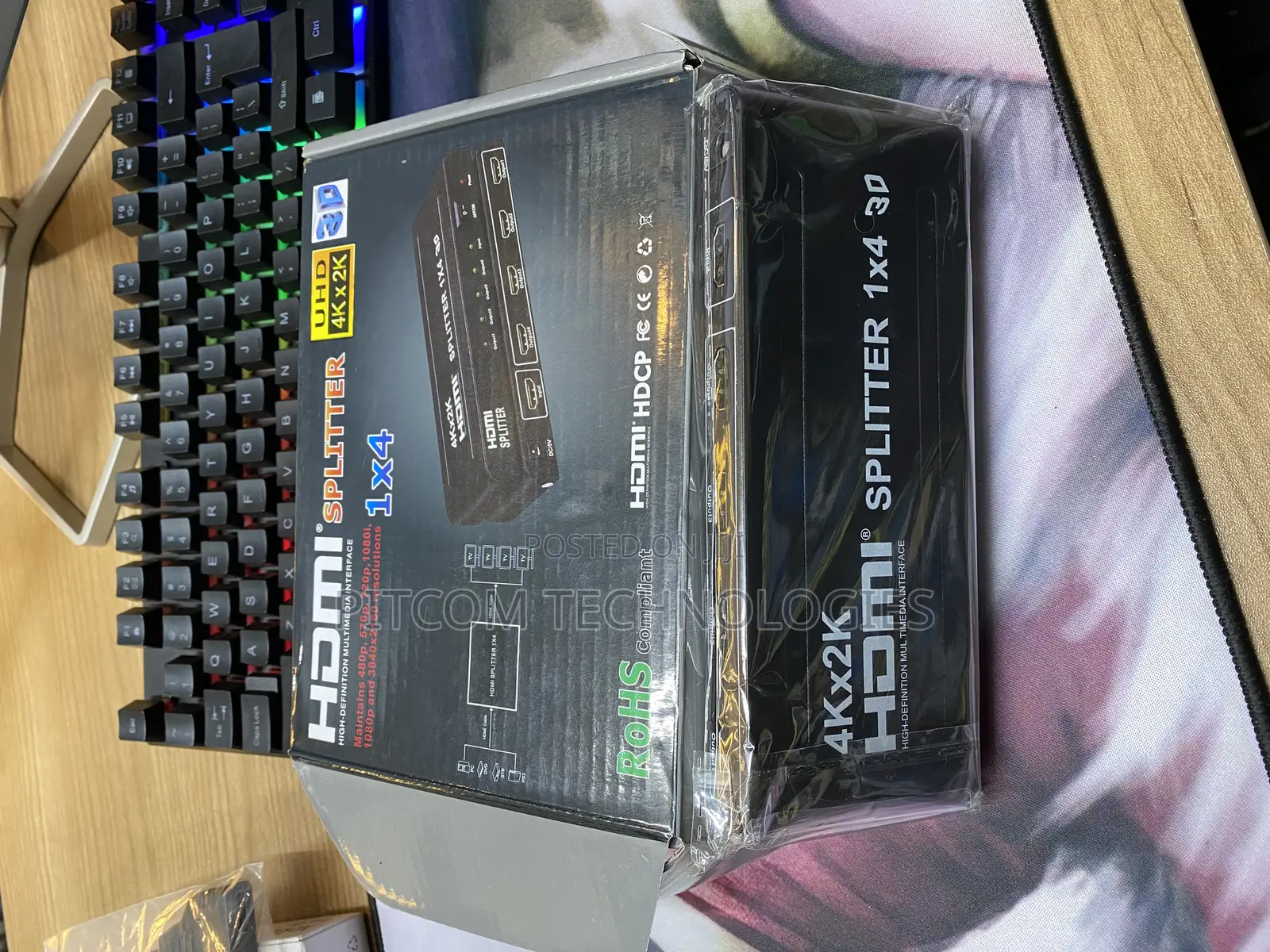1X4 HDMI Splitter 4kx2k Display