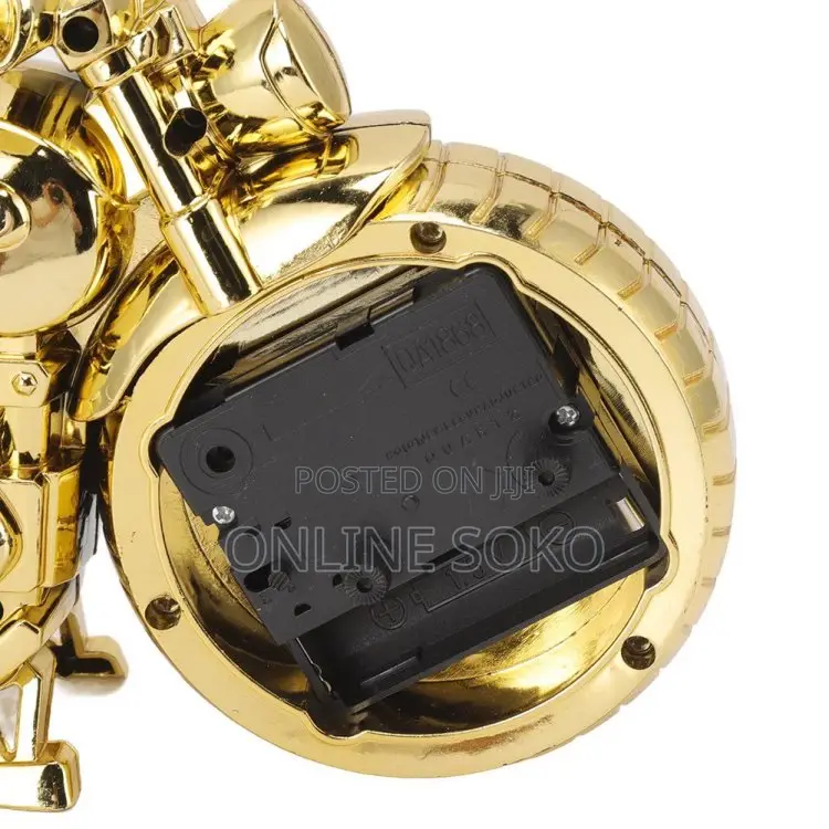 Retro Vintage Antique Decor Motorcycle Design Alarm Clock