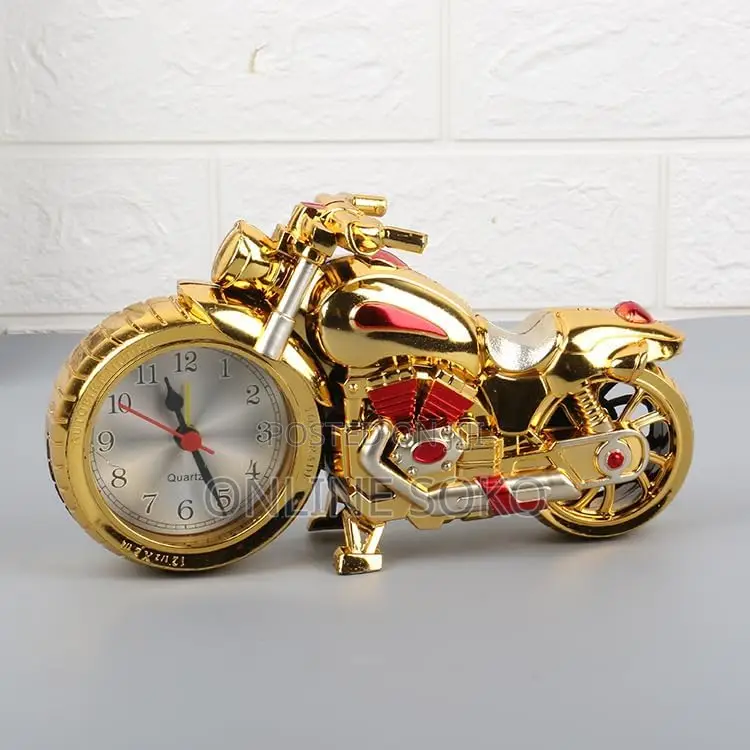 Retro Vintage Antique Decor Motorcycle Design Alarm Clock