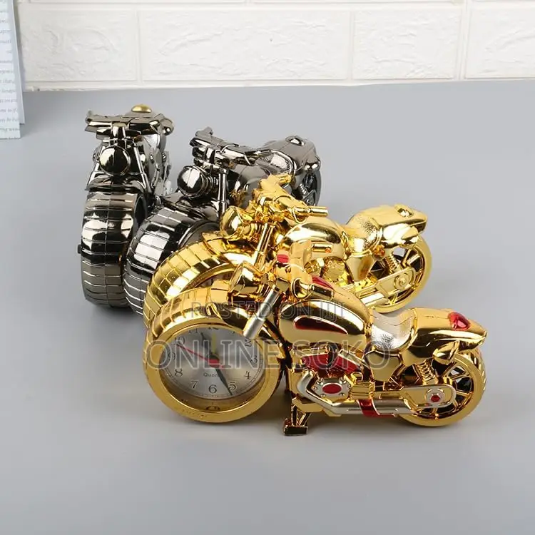 Retro Vintage Antique Decor Motorcycle Design Alarm Clock